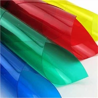 Gennemsigtig farvet PVC-plade